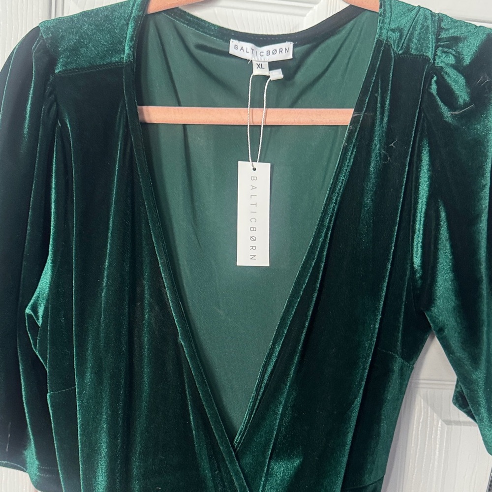 Baltic Born Emerald Velvet Gown